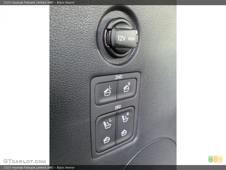 Black Interior Controls for the 2020 Hyundai Palisade Limited AWD #135485627