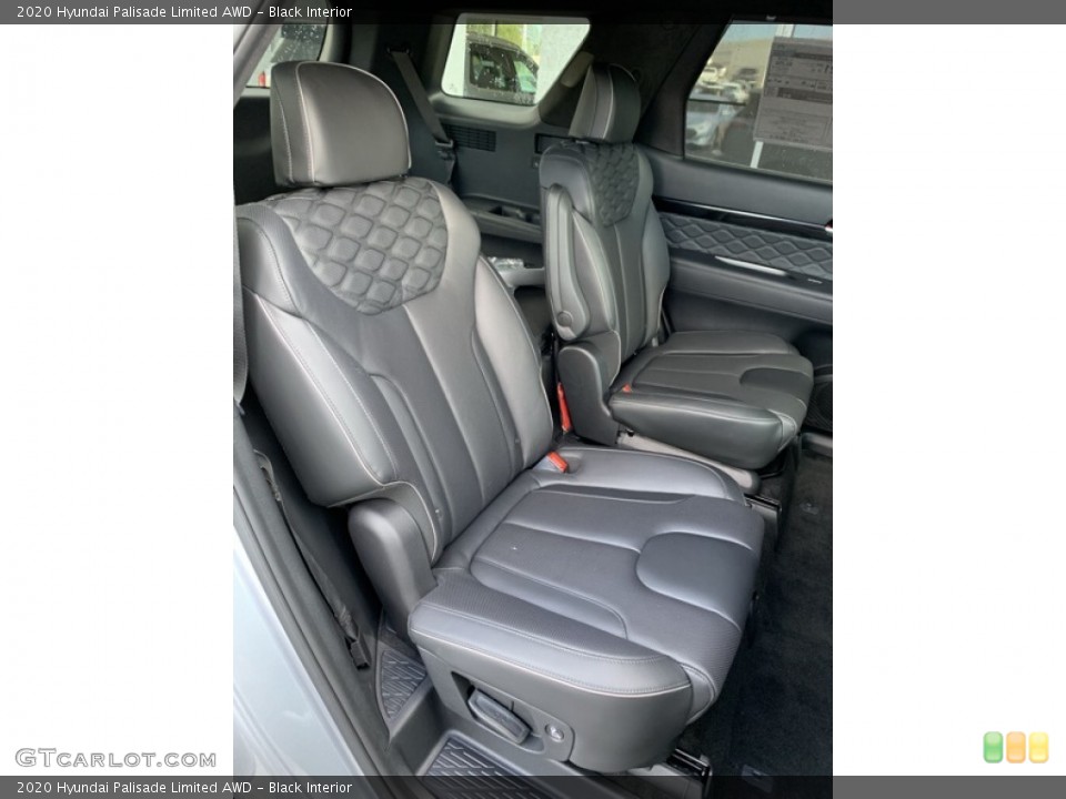 Black Interior Rear Seat for the 2020 Hyundai Palisade Limited AWD #135485687