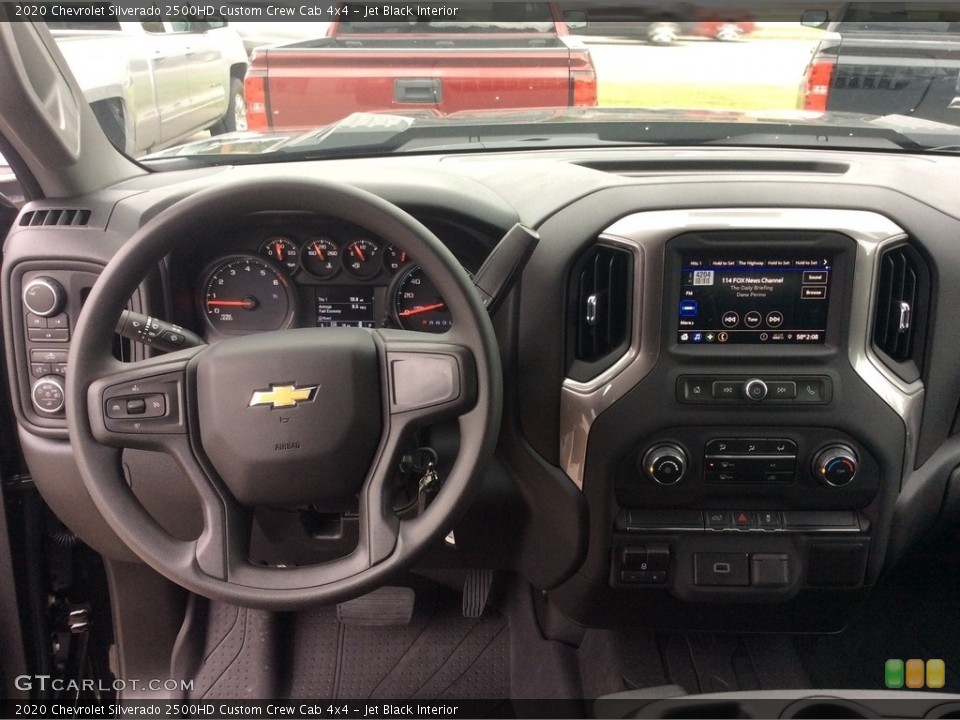 Jet Black Interior Dashboard for the 2020 Chevrolet Silverado 2500HD Custom Crew Cab 4x4 #135494378