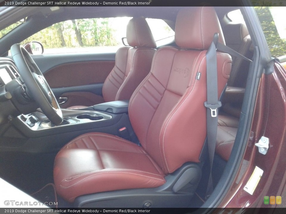 Demonic Red/Black Interior Front Seat for the 2019 Dodge Challenger SRT Hellcat Redeye Widebody #135499175