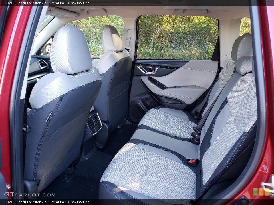Gray Interior Rear Seat for the 2020 Subaru Forester 2.5i Premium #135499241