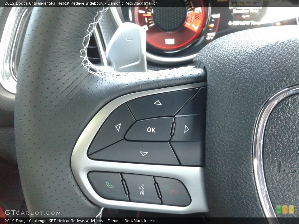 Demonic Red/Black Interior Steering Wheel for the 2019 Dodge Challenger SRT Hellcat Redeye Widebody #135499298