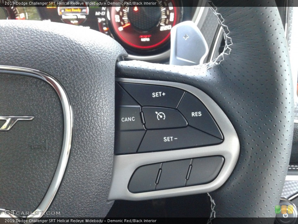 Demonic Red/Black Interior Steering Wheel for the 2019 Dodge Challenger SRT Hellcat Redeye Widebody #135499322