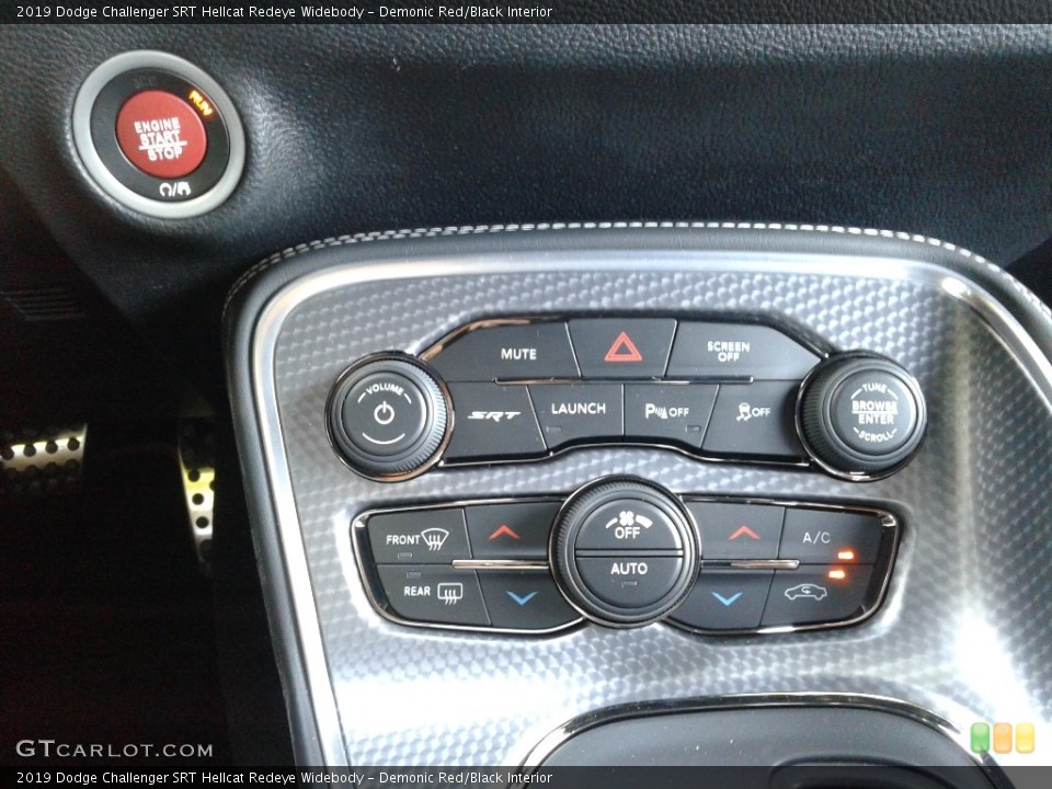 Demonic Red/Black Interior Controls for the 2019 Dodge Challenger SRT Hellcat Redeye Widebody #135499547