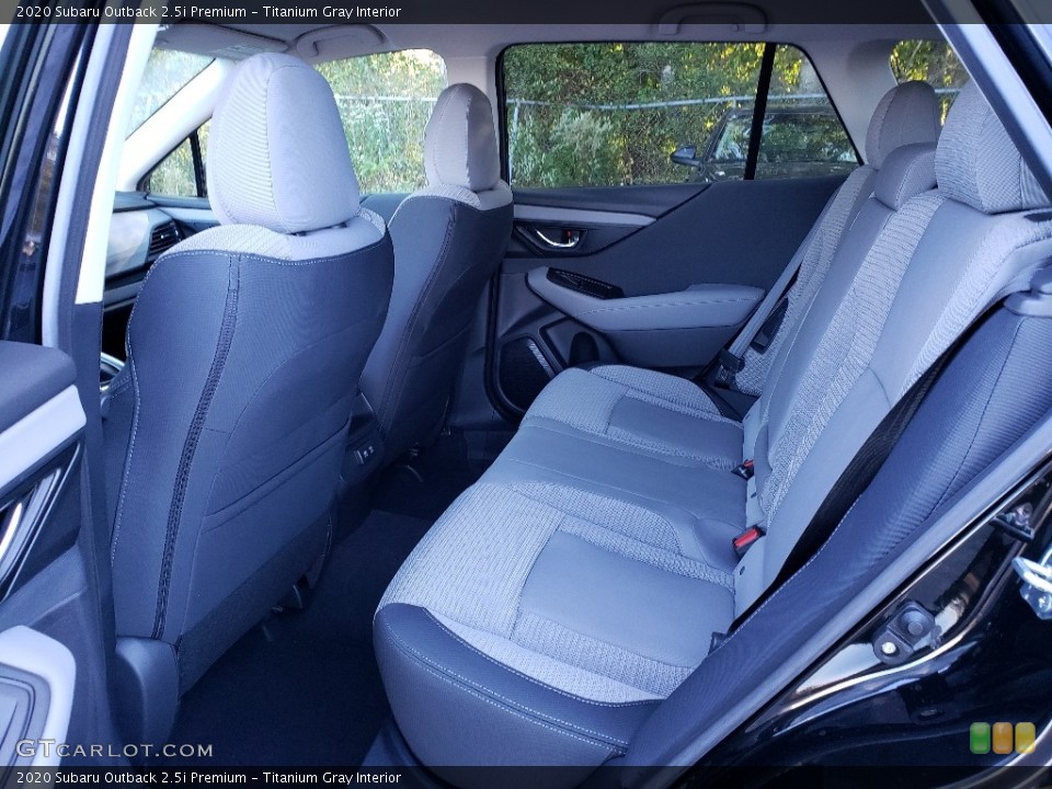 Titanium Gray Interior Rear Seat for the 2020 Subaru Outback 2.5i Premium #135500840