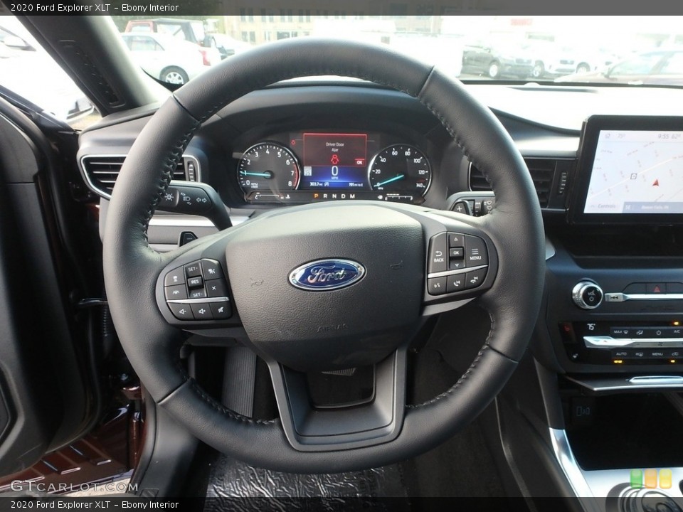 Ebony Interior Steering Wheel for the 2020 Ford Explorer XLT #135509819
