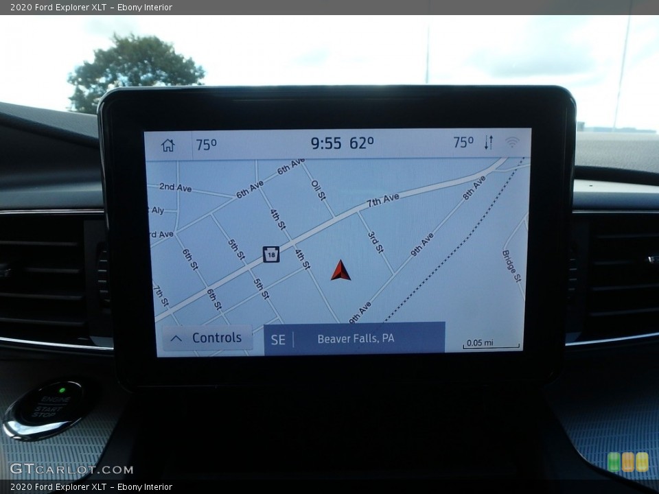 Ebony Interior Navigation for the 2020 Ford Explorer XLT #135509822