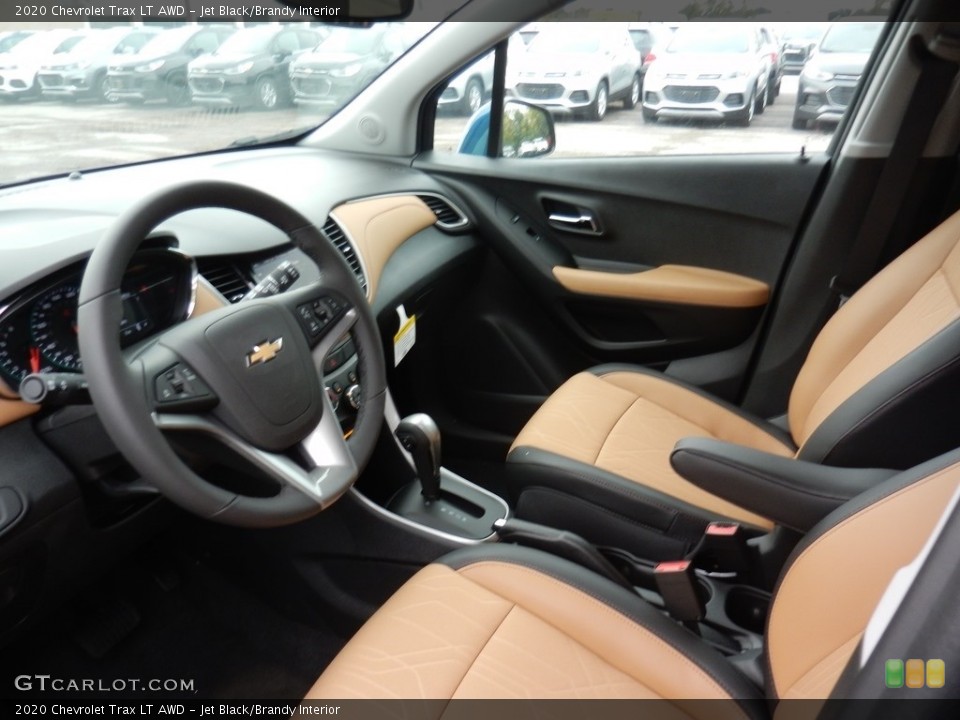 Jet Black/Brandy Interior Front Seat for the 2020 Chevrolet Trax LT AWD #135516037