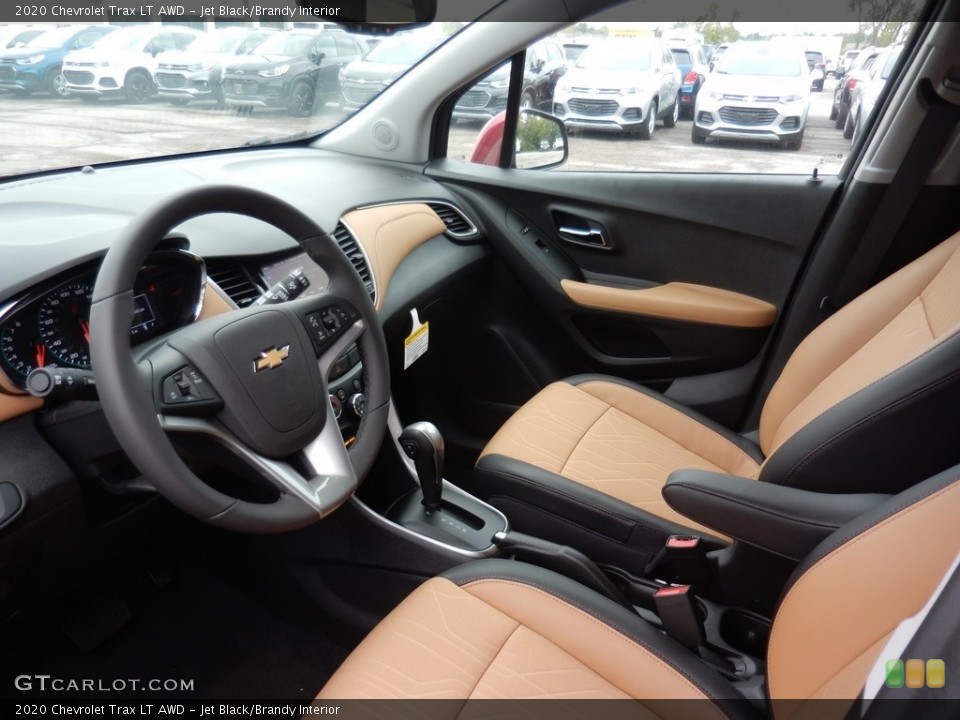 Jet Black/Brandy Interior Front Seat for the 2020 Chevrolet Trax LT AWD #135516161