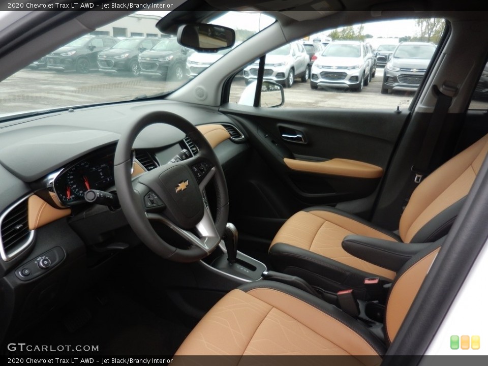 Jet Black/Brandy Interior Front Seat for the 2020 Chevrolet Trax LT AWD #135516641