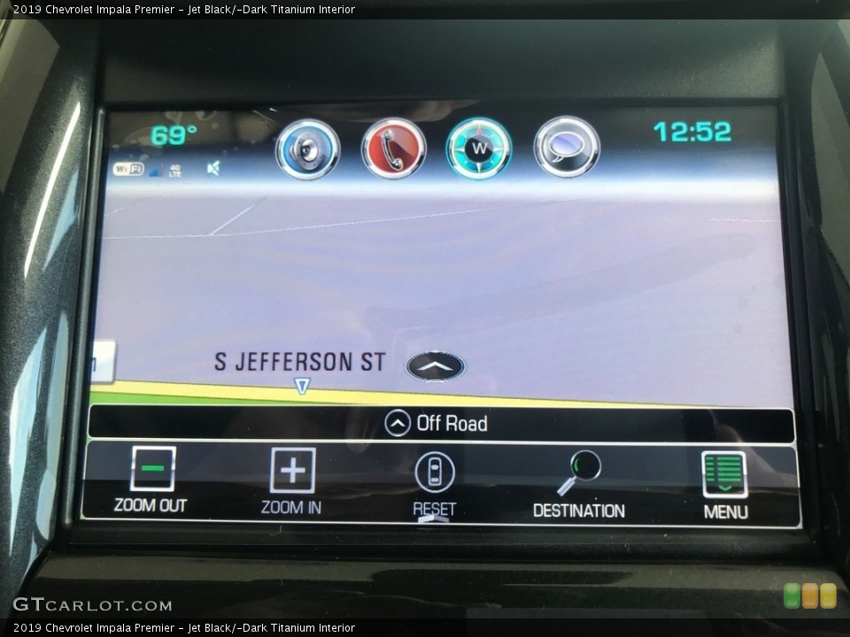 Jet Black/­Dark Titanium Interior Navigation for the 2019 Chevrolet Impala Premier #135517604