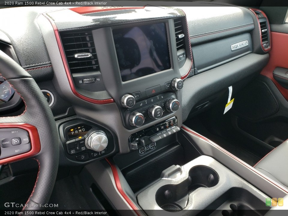 Red/Black Interior Controls for the 2020 Ram 1500 Rebel Crew Cab 4x4 #135524087
