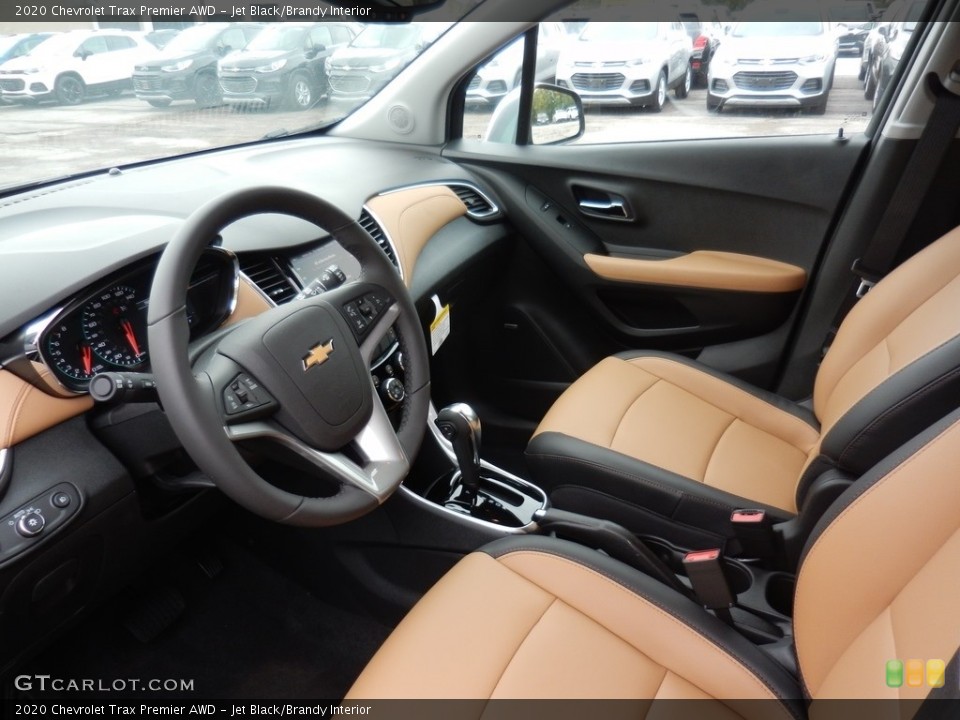 Jet Black/Brandy 2020 Chevrolet Trax Interiors