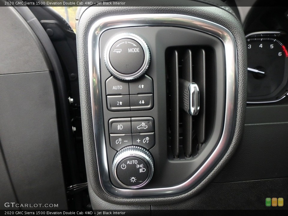 Jet Black Interior Controls for the 2020 GMC Sierra 1500 Elevation Double Cab 4WD #135526964