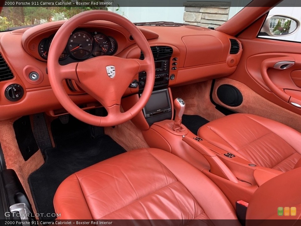 Boxster Red Interior Photo for the 2000 Porsche 911 Carrera Cabriolet #135530766