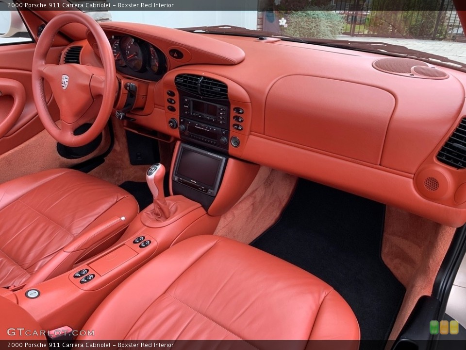 Boxster Red Interior Dashboard for the 2000 Porsche 911 Carrera Cabriolet #135530793