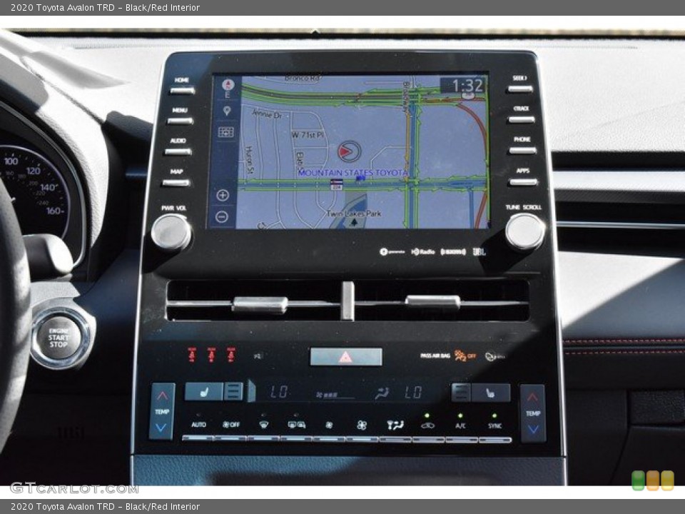 Black/Red Interior Controls for the 2020 Toyota Avalon TRD #135531342