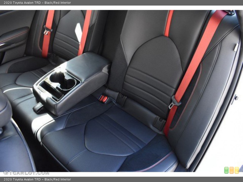 Black/Red Interior Rear Seat for the 2020 Toyota Avalon TRD #135531360