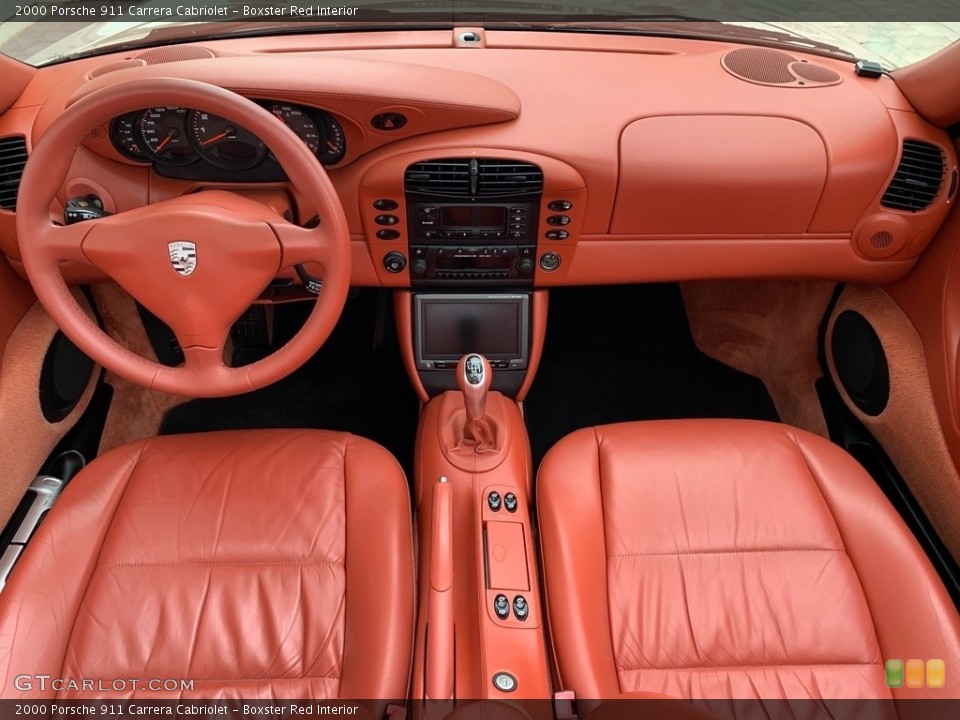 Boxster Red Interior Dashboard for the 2000 Porsche 911 Carrera Cabriolet #135531879