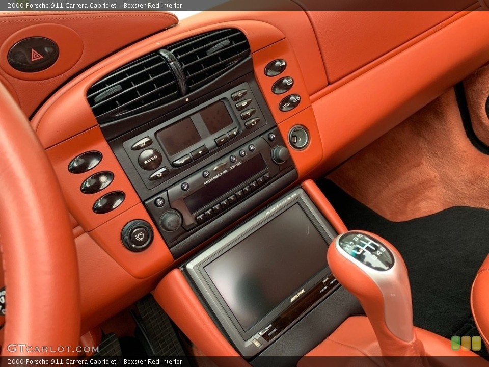 Boxster Red Interior Controls for the 2000 Porsche 911 Carrera Cabriolet #135532110