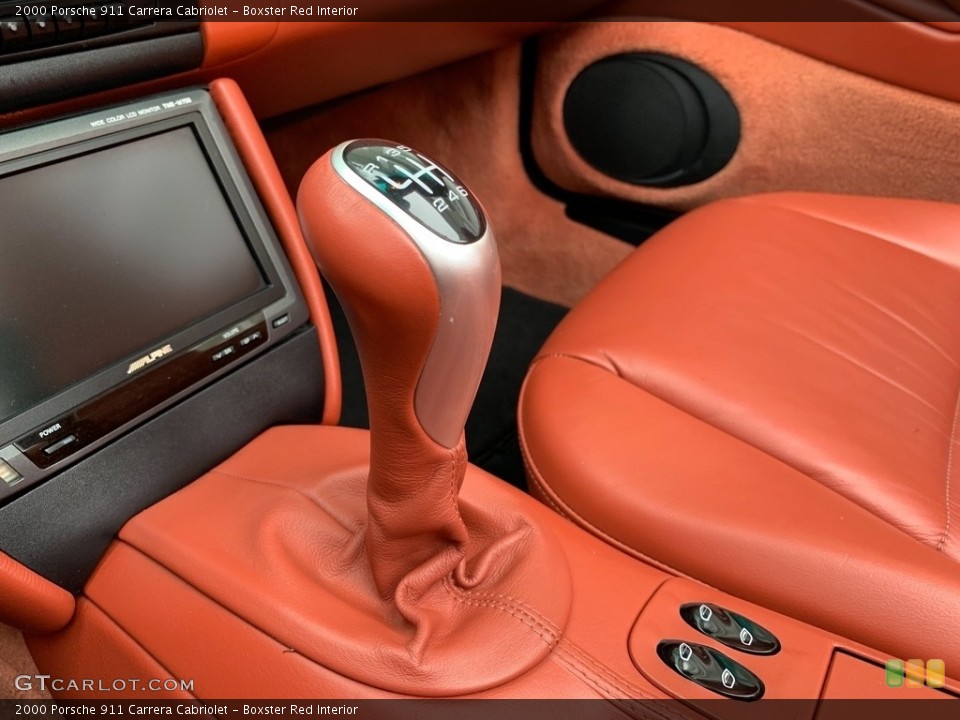 Boxster Red Interior Transmission for the 2000 Porsche 911 Carrera Cabriolet #135532566
