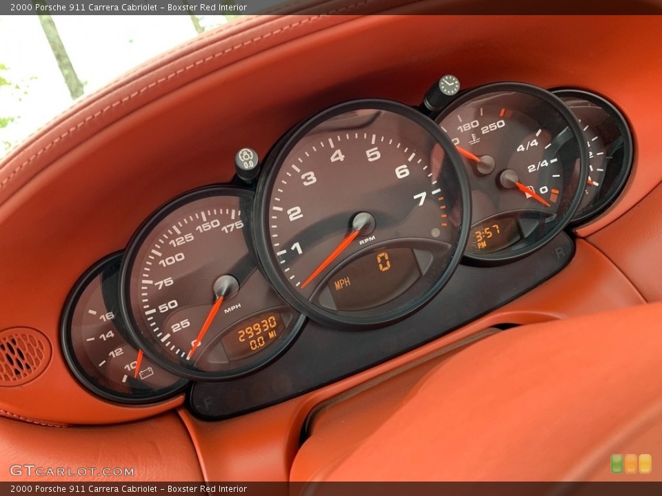 Boxster Red Interior Gauges for the 2000 Porsche 911 Carrera Cabriolet #135532815