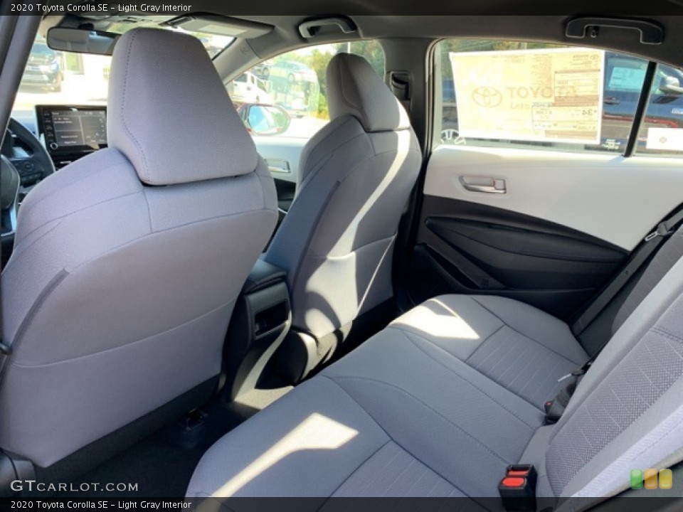 Light Gray Interior Rear Seat for the 2020 Toyota Corolla SE #135533385