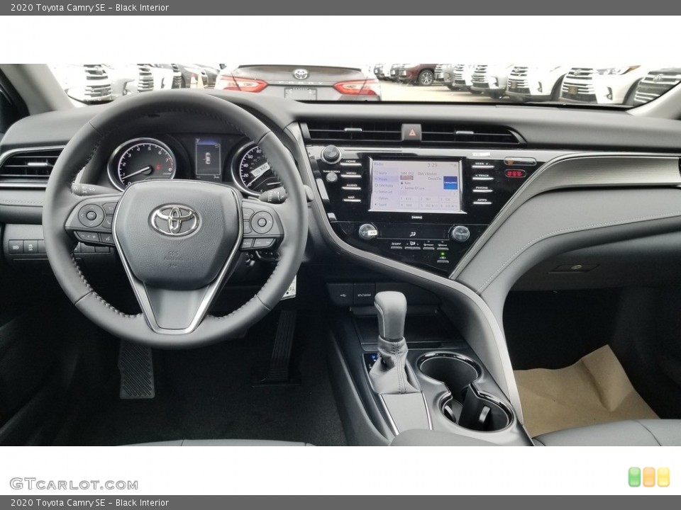 Black Interior Dashboard for the 2020 Toyota Camry SE #135533766