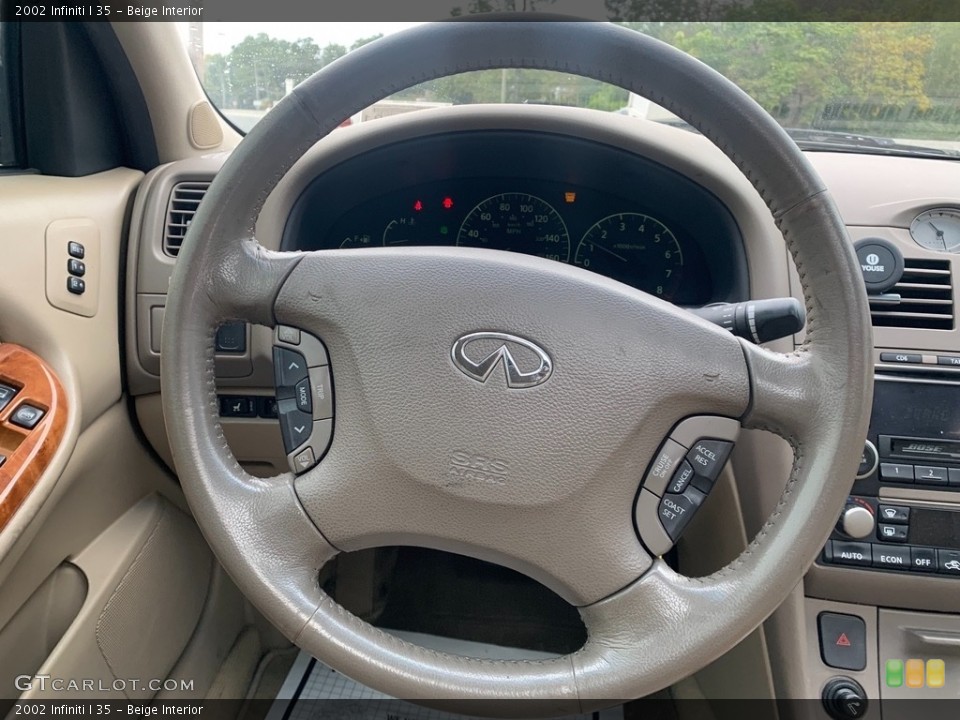 Beige Interior Steering Wheel for the 2002 Infiniti I 35 #135536061