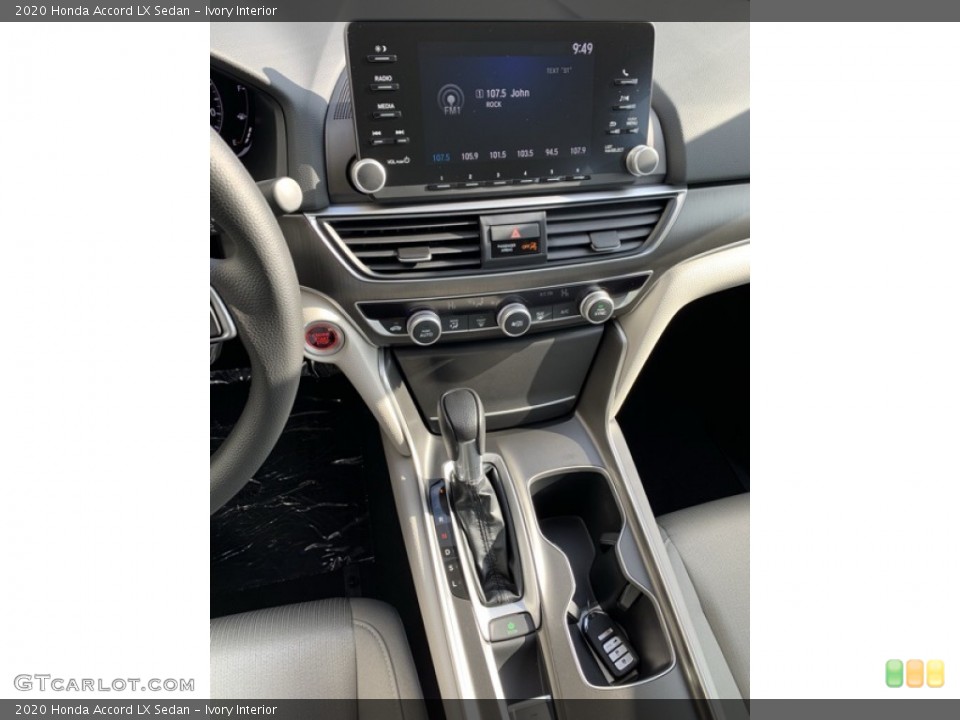 Ivory Interior Controls for the 2020 Honda Accord LX Sedan #135536844