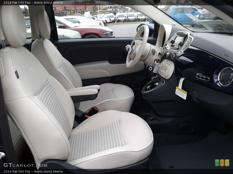 Avorio (Ivory) 2019 Fiat 500 Interiors
