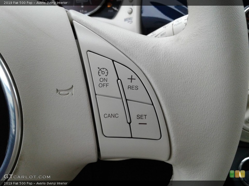 Avorio (Ivory) Interior Steering Wheel for the 2019 Fiat 500 Pop #135540027