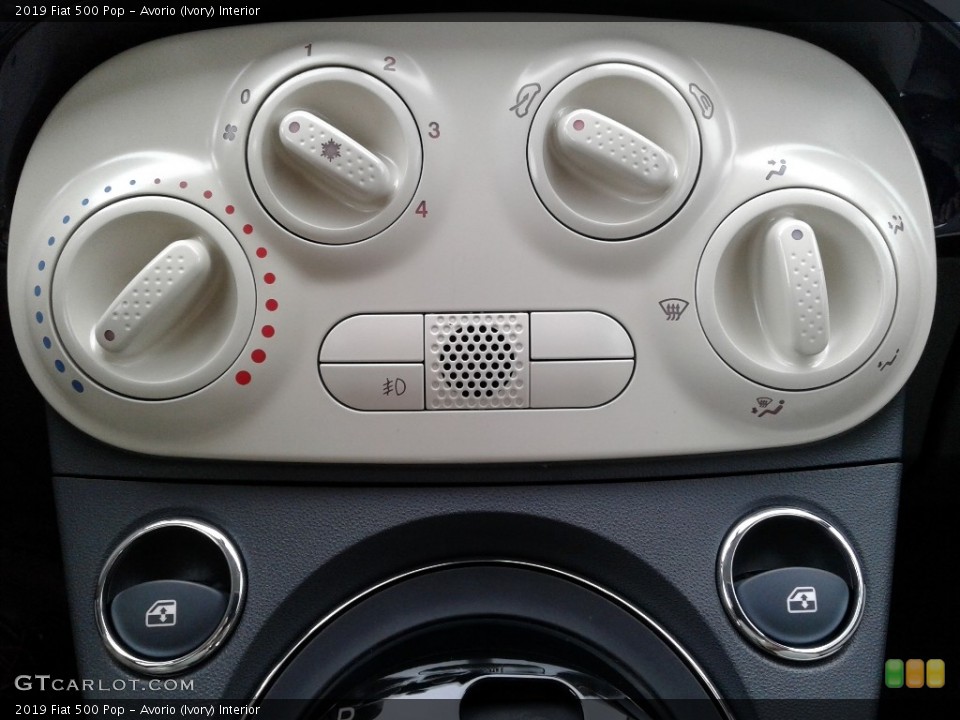 Avorio (Ivory) Interior Controls for the 2019 Fiat 500 Pop #135540108