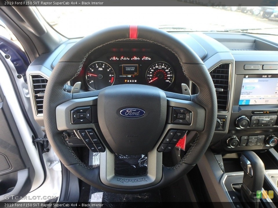 Black Interior Steering Wheel for the 2019 Ford F150 SVT Raptor SuperCab 4x4 #135540597