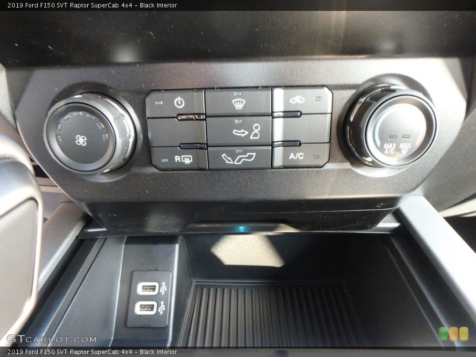 Black Interior Controls for the 2019 Ford F150 SVT Raptor SuperCab 4x4 #135540663