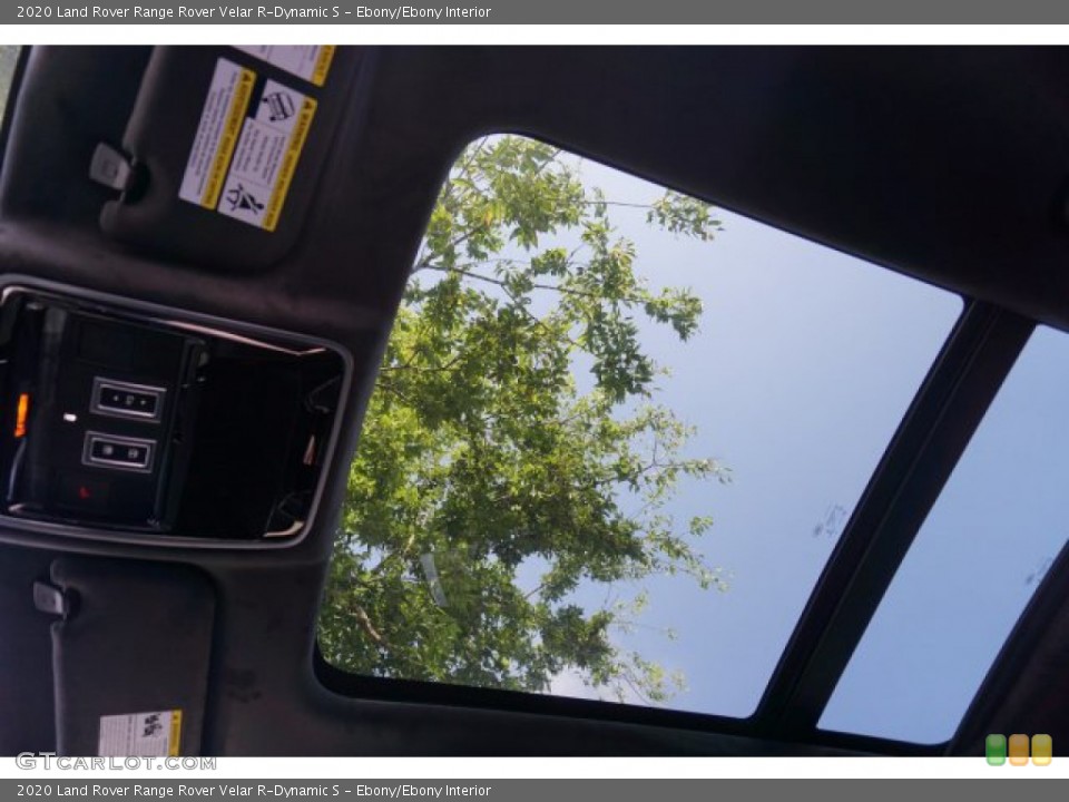 Ebony/Ebony Interior Sunroof for the 2020 Land Rover Range Rover Velar R-Dynamic S #135540852