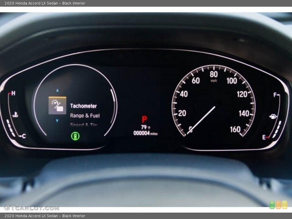 Black Interior Gauges for the 2020 Honda Accord LX Sedan #135544173