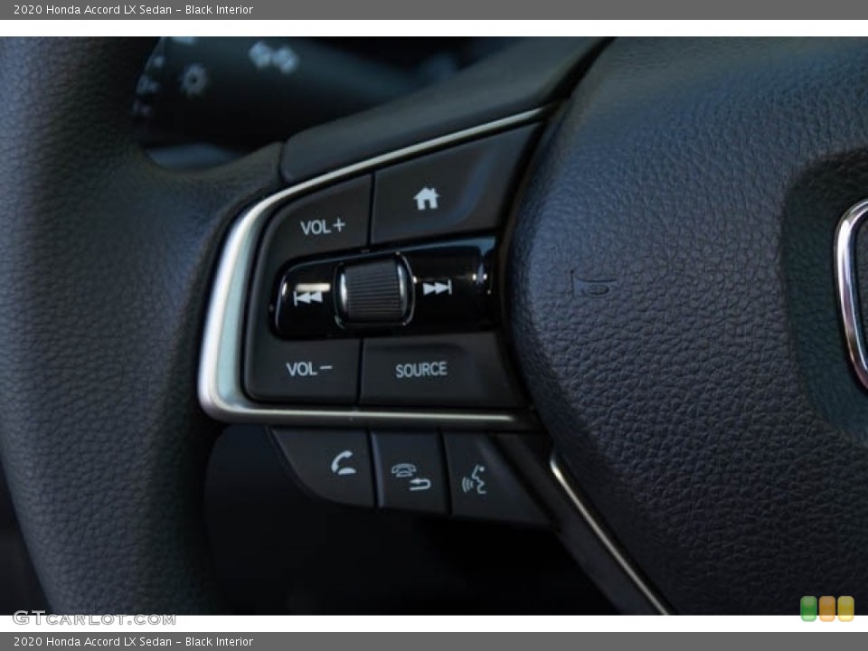 Black Interior Steering Wheel for the 2020 Honda Accord LX Sedan #135544206