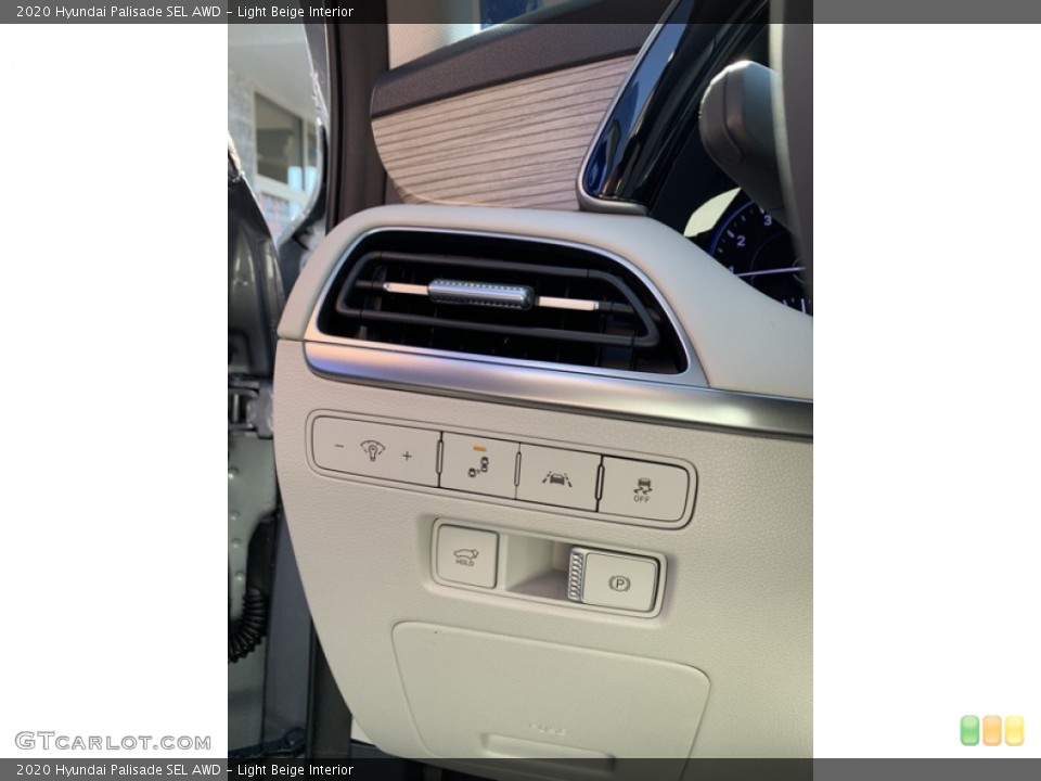 Light Beige Interior Controls for the 2020 Hyundai Palisade SEL AWD #135549371