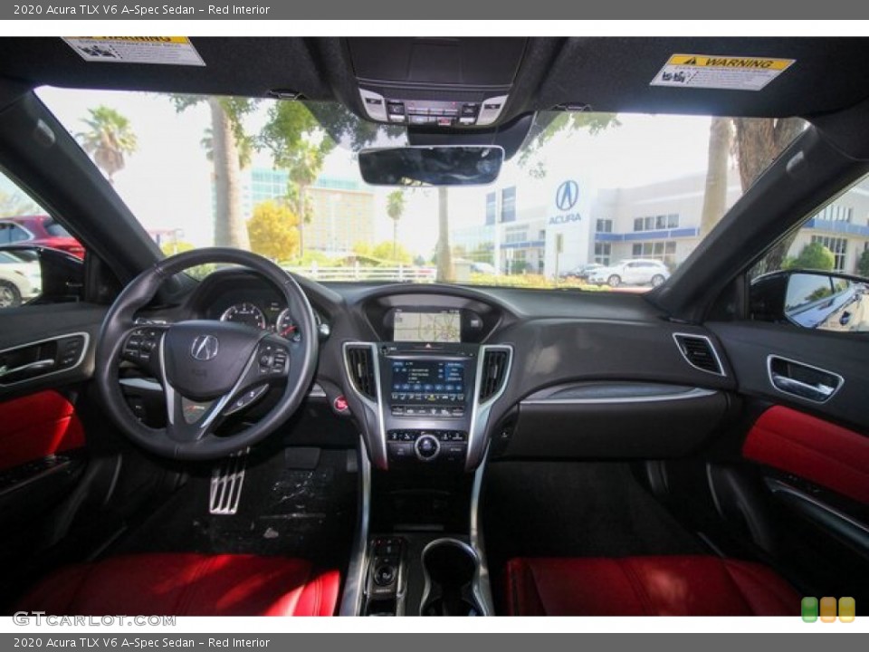 Red Interior Dashboard for the 2020 Acura TLX V6 A-Spec Sedan #135556385