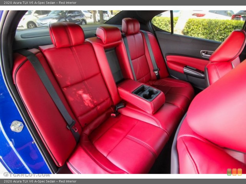 Red Interior Rear Seat for the 2020 Acura TLX V6 A-Spec Sedan #135556727