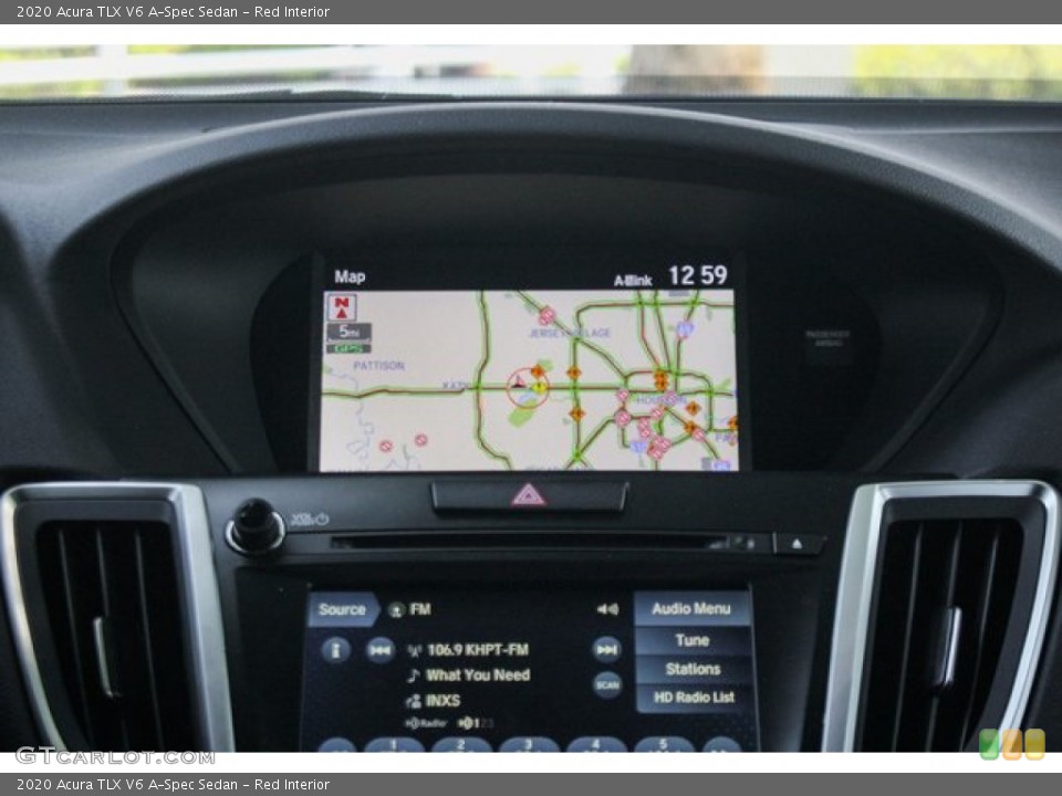 Red Interior Navigation for the 2020 Acura TLX V6 A-Spec Sedan #135556885
