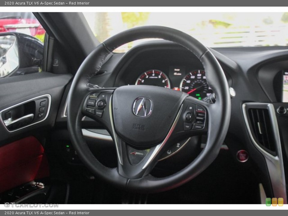 Red Interior Steering Wheel for the 2020 Acura TLX V6 A-Spec Sedan #135556955