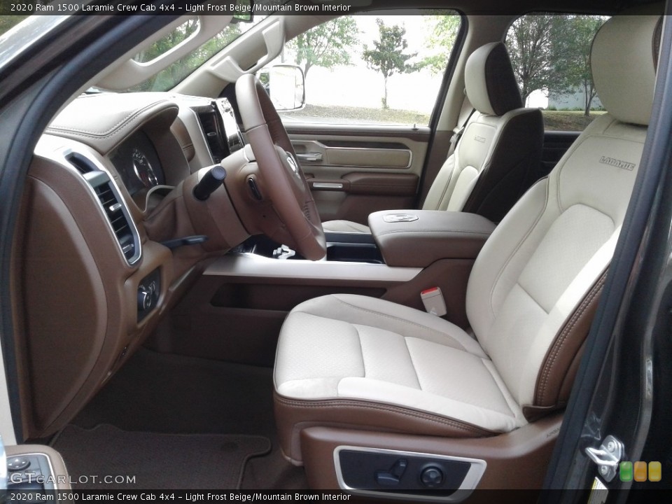 Light Frost Beige/Mountain Brown Interior Photo for the 2020 Ram 1500 Laramie Crew Cab 4x4 #135557063