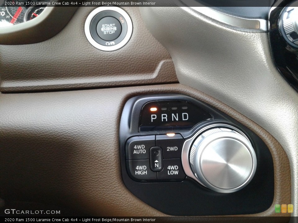 Light Frost Beige/Mountain Brown Interior Transmission for the 2020 Ram 1500 Laramie Crew Cab 4x4 #135557432