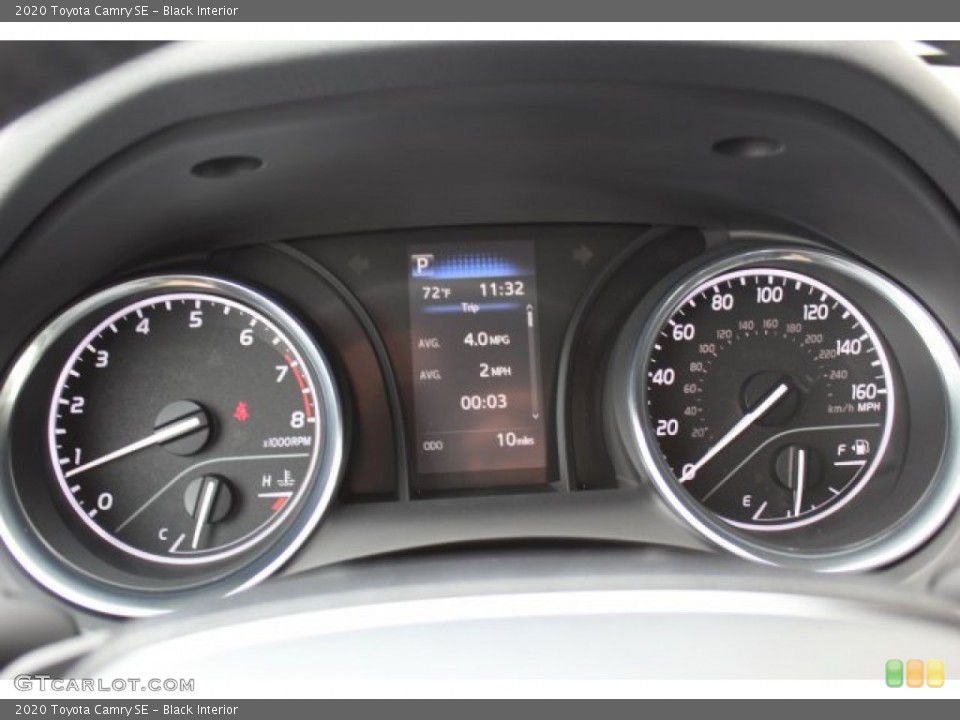 Black Interior Gauges for the 2020 Toyota Camry SE #135566567