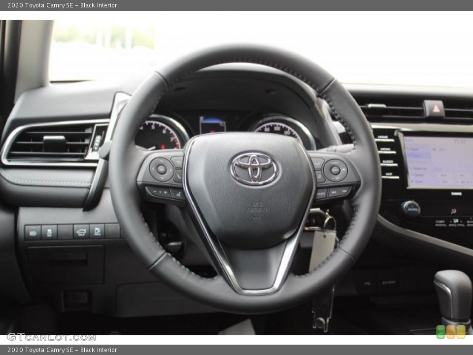 Black Interior Steering Wheel for the 2020 Toyota Camry SE #135566624