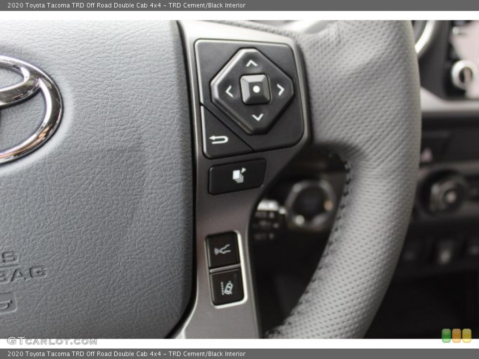 TRD Cement/Black Interior Steering Wheel for the 2020 Toyota Tacoma TRD Off Road Double Cab 4x4 #135567313