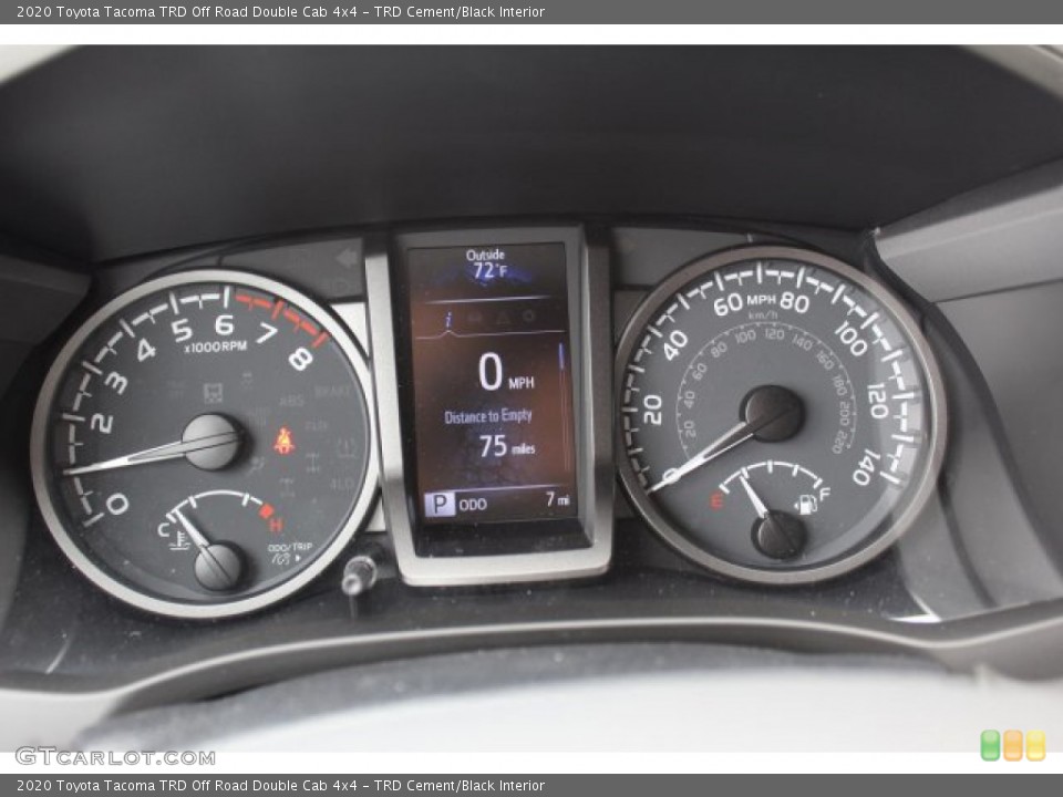 TRD Cement/Black Interior Gauges for the 2020 Toyota Tacoma TRD Off Road Double Cab 4x4 #135567323