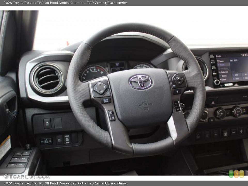 TRD Cement/Black Interior Steering Wheel for the 2020 Toyota Tacoma TRD Off Road Double Cab 4x4 #135567380